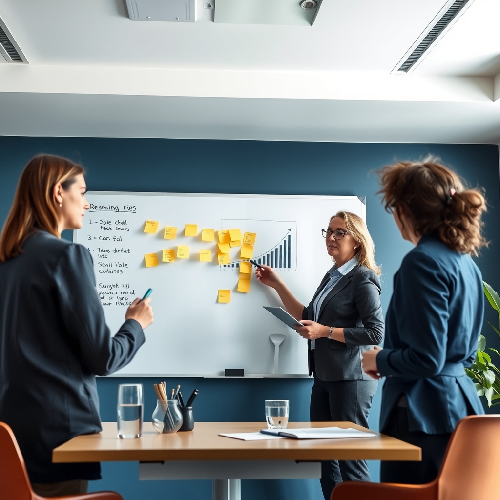 Virtual CFO reviewing business performance